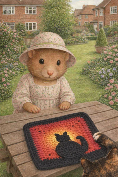 Part 2. Our blanket making for lovely waffle heads into its final stages.