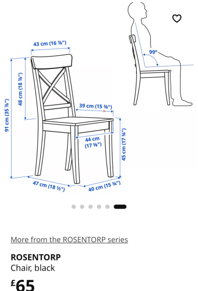 Dining chair suggestions for a black Rosentorp table and neutral room