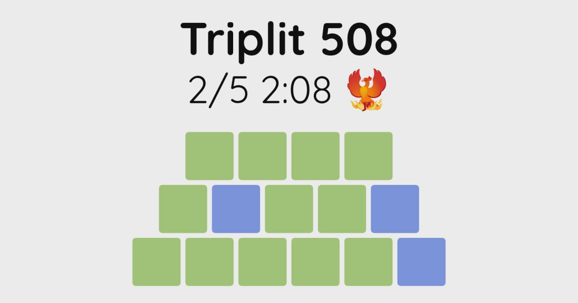 Yet another new word game - let me introduce you to Triplit!