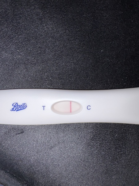 Can anyone else see a faint line on this test?