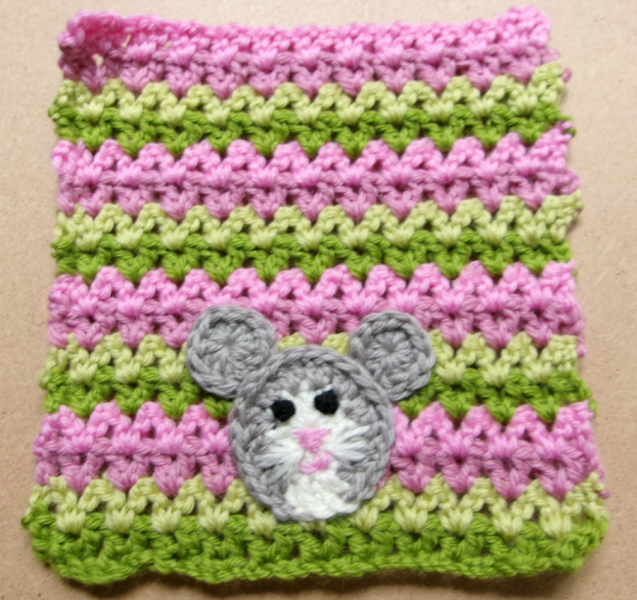 Part 2. Our blanket making for lovely waffle heads into its final stages.