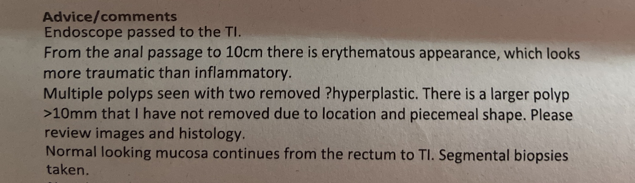 Any Gastro experts or those who have experienced multiple polyps? Would welcome your advice.