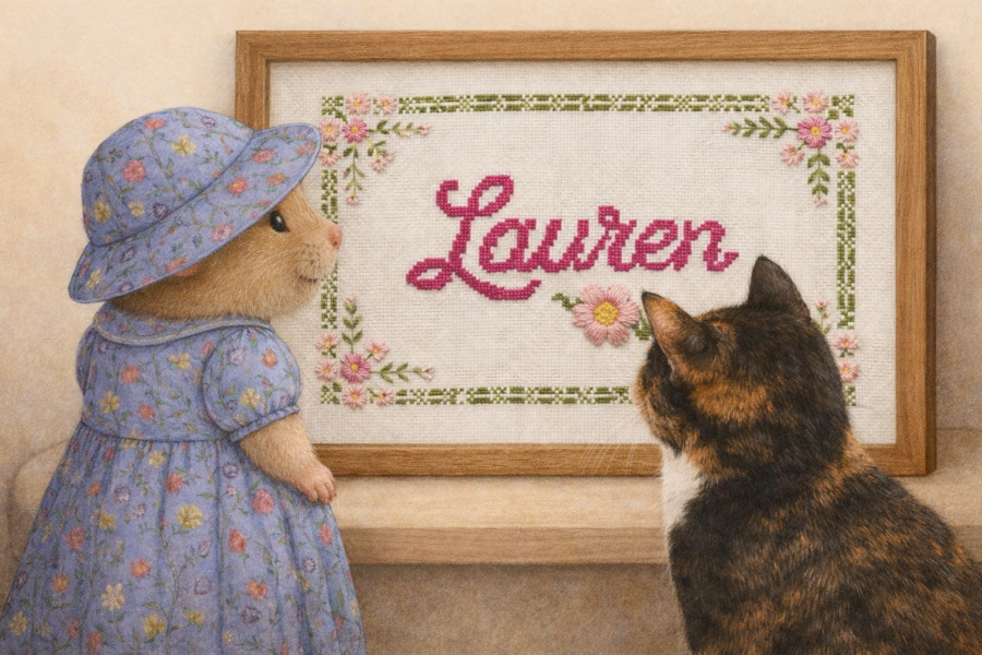 Part 2. Our blanket making for lovely waffle heads into its final stages.