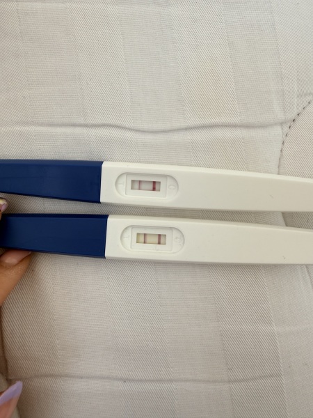 Worried about lighter pregnancy test line after previous positive