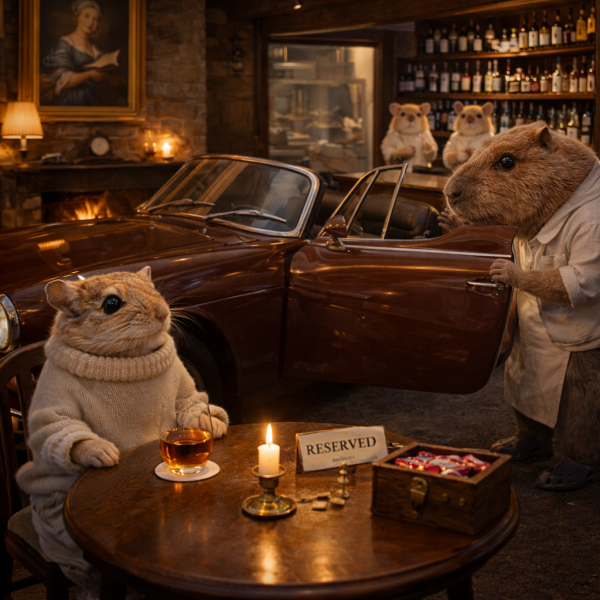 The Bluestocking: To the moon and back gerbil style.