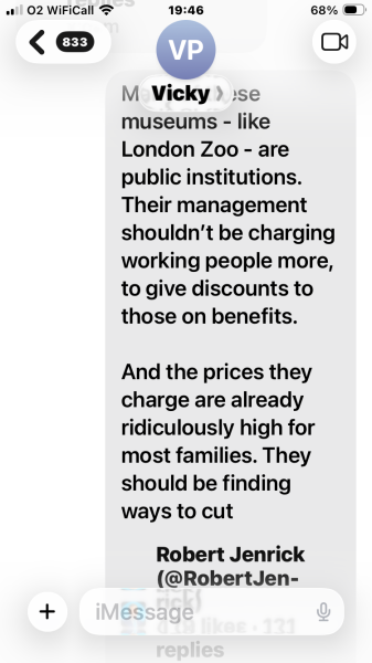 Irritated that families on UC get heavily discounted entry