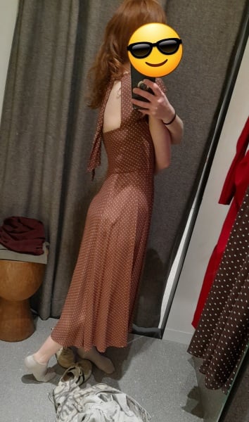Are these dresses suitable for a London wedding guest, brown or red?