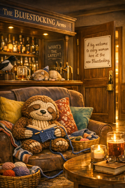 Touchdown at the Newest Bluestocking Inn. Pudding, cups of tea, the vegetable garden coming into its own, and gerbils beautiful gerbils all furry.