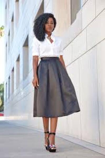 Ideas for a wedding outfit with black skirt and white shirt