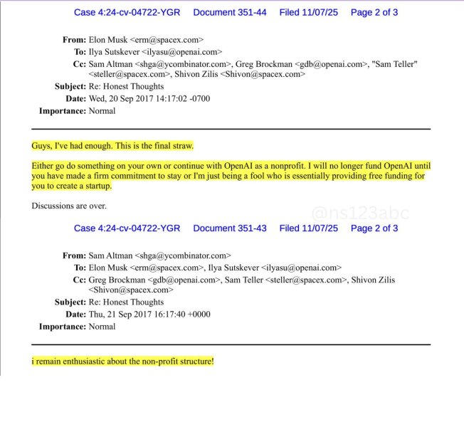Musk v Altman (OpenAI) court case