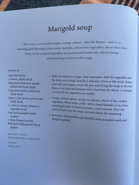 Mary Berry's Marigold Soup