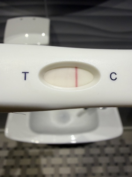 Can anyone else see a faint line on this test?