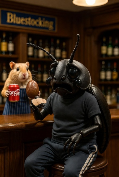 The Bluestocking: To the moon and back gerbil style.