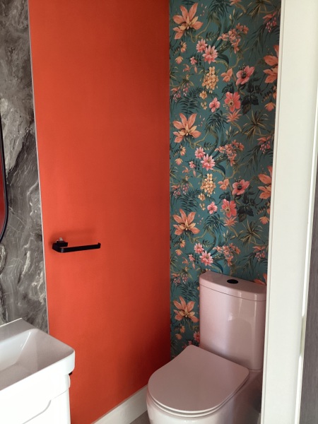 To ask to see your downstairs toilet wallpaper?