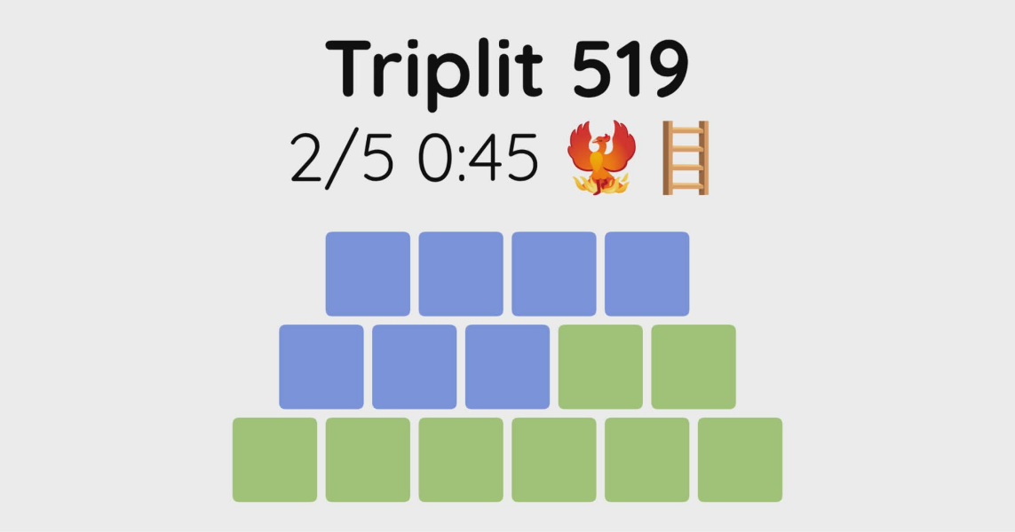 Yet another new word game - let me introduce you to Triplit!
