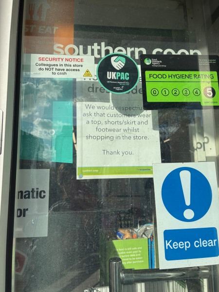Only knickers in the Co-op