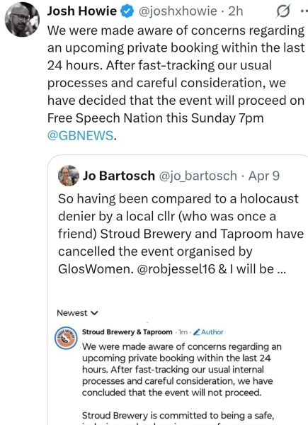 Jo Bartosch live talk about Pornocracy book and wider discussions around pornography (Stroud 18th April)