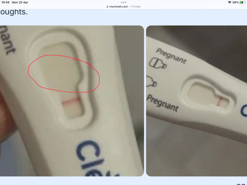 Late period with negative tests and possible faint line