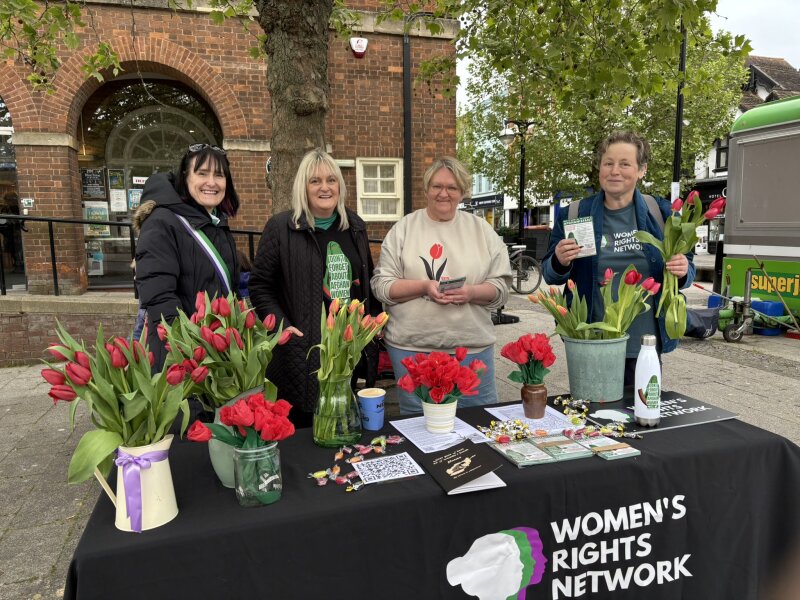 Women's Rights Network Red Flowers Campaign raising awareness for women and girls in Afghanistan