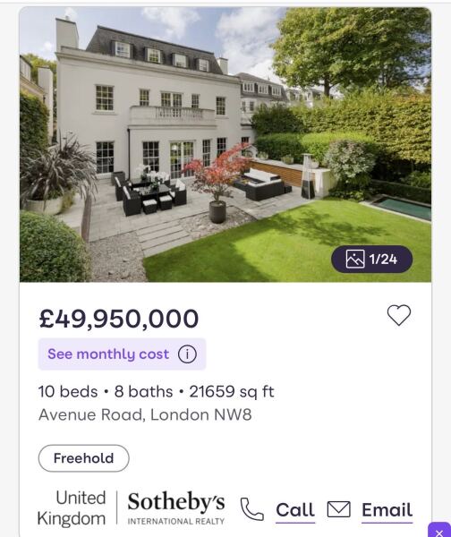 How much is the most expensive house to you within 5 miles on Zoopla?