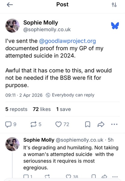 GLP are going after Sarah Phillimore and are going to lose - Part Two