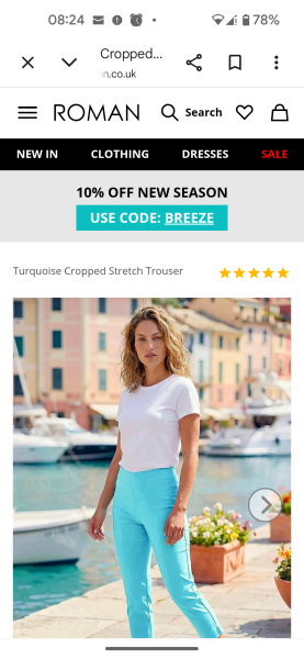 Cropped/Capri leggings that are neither black nor white