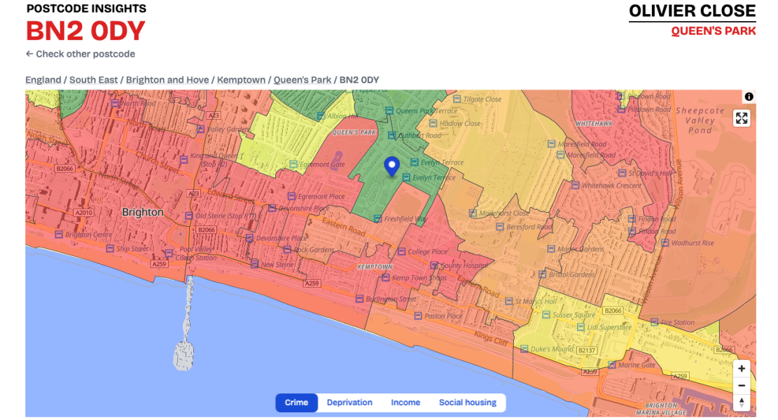 Best Brighton neighbourhoods and postcodes for a safe family home search