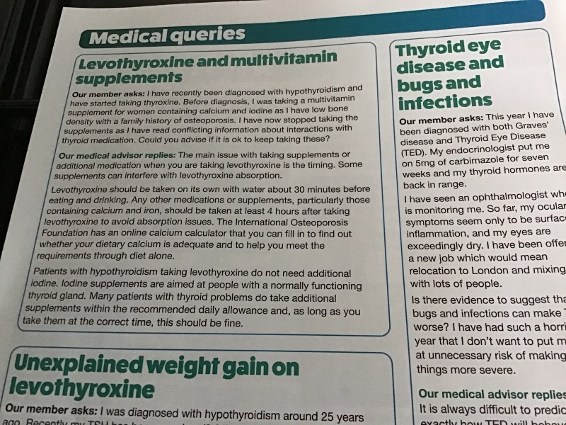 Share with me your experience of underactive thyroid, and the medication please.