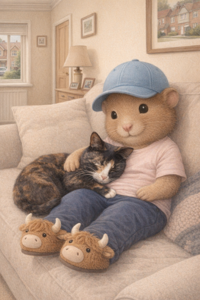 Part 2. Our blanket making for lovely waffle heads into its final stages.