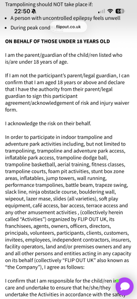 AIBU to complain after Flip Out restrictions disappointed the children?