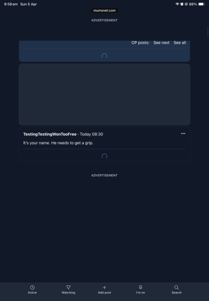 mumsnet keeps freezing