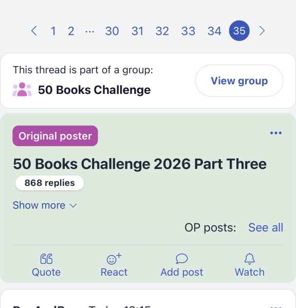 50 Books Challenge 2026 Part Three