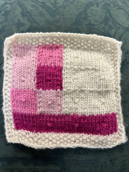 Part 2. Our blanket making for lovely waffle heads into its final stages.