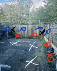 Design ideas for small garden on a 1k budget (pic attached)