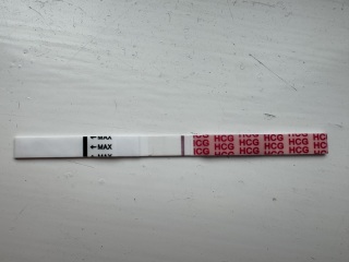 Faint positive or evap line