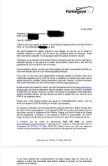 Parking fine help needed