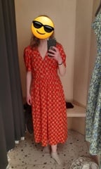 Are these dresses suitable for a London wedding guest, brown or red?