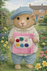 Part 2. Our blanket making for lovely waffle heads into its final stages.