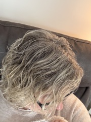 Curly hair much straighter the longer it gets