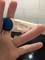 Could this be a very faint positive at 8 or 9 dpo