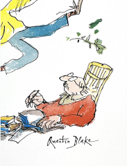 Limited edition Quentin Blake poster supporting Counterpoints Arts and Refugee Week