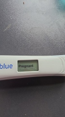 Bleeding at 5 weeks with positive tests after negative hospital dip test