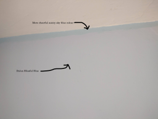 Trying to find a really sunny sky blue colour for bathroom.