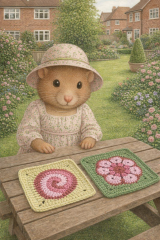 Part 2. Our blanket making for lovely waffle heads into its final stages.