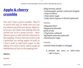 Fruit Crumble