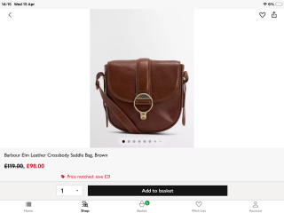 Leather Mid Size Crossbody handbag