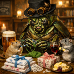 The Bluestocking: To the moon and back gerbil style.