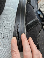 MBTs - Polyurethane soles turning into sponge cake