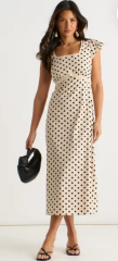 Are these dresses suitable for a London wedding guest, brown or red?