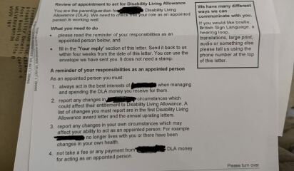 Has anyone received this letter from DLA?